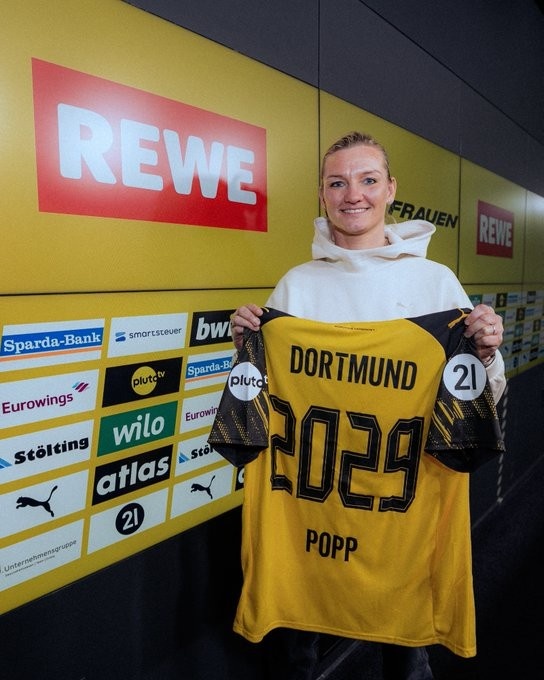 世界杯官方平台入口-官方：多特蒙德女足签下德国女足名将波普，签约至2029年