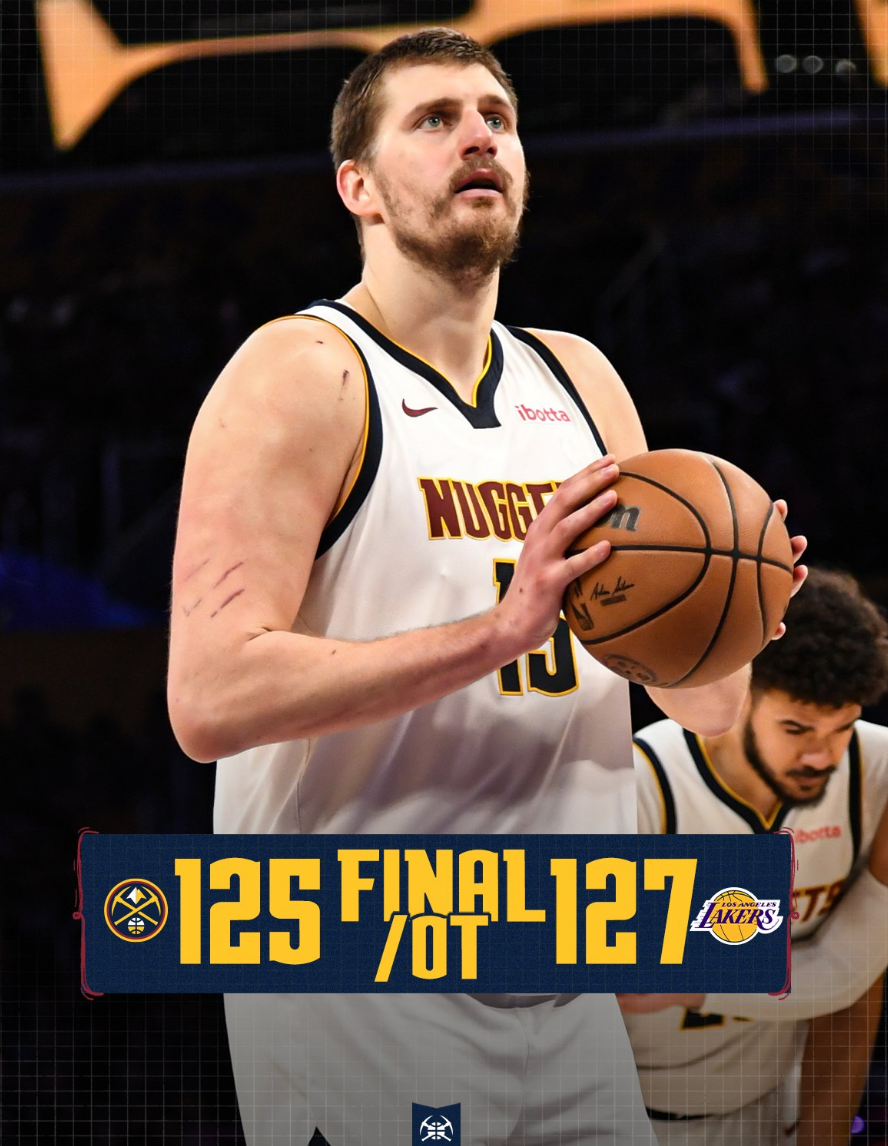 末节+加时5中1还被艾顿大帽！约基奇191次三双吞耻辱 板凳席发怒